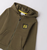 felpa con cappuccio e zip bambino